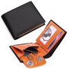 SENDEFN Men's Wallet with RFID Protection, Men's Wallet Landscape Format