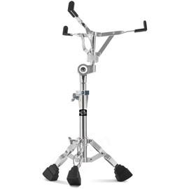 Heavy-Duty Snare Drum Stand by Griffin | Premium Double Braced Percussion Hardware Kit |Weight Mount for Snares, Tom Drums & Practice Pad | Adjustable Height & Tilting Gear Clamp Style Basket Holder
