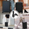 LNGJIN 2 Pairs of Hard Shell Suitcase Wheels, Suitcase Wheels