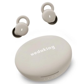 Auriculares Invisibles para Dormir más pequeños,Auriculares inalámbricos,Bloqueo de Ruido,Bluetooth,Almohadillas para Orejas Planas Dormir Laterales,pequeños brotes Ocultos,Marfil