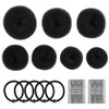 Nivofu Hair Donut Bun Maker Set, 7 Piezas Hair Bun