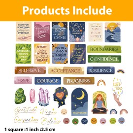 41Pcs Mum Stickers, Spiritual Vision Board Kit, Waterproof Positive Vinyl for Journals, Laptops, Scrapbooks - Inspire Your Daily Life with Unique City Scene Designs