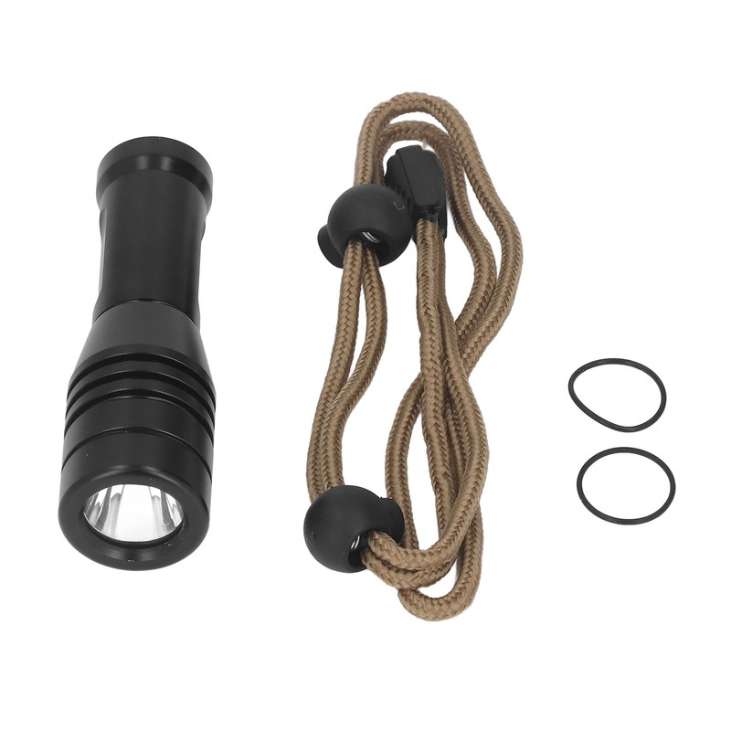LED Diving Flashlight Aluminium Alloy IPX8 Waterproof White Light 800LM