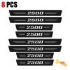 8Pcs For Silverado 2500 Carbon Fiber Cab Door Sill Plate