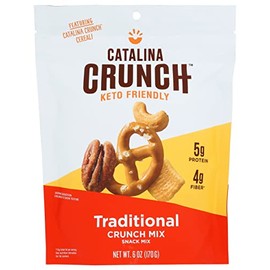 Catalina Snacks Crunch Traditional Snack Mix, Keto Friendly, Gluten Free, 6 Ounce (Pack of 6)