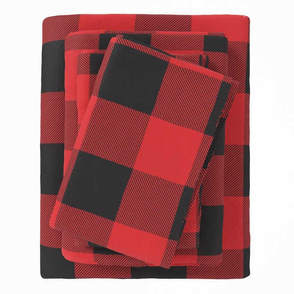 Great Bay Home Flannel Sheet Set King Size - 100%