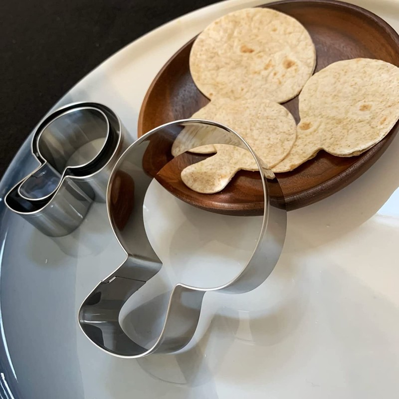 UKoosien Linzer Mushroom Cookie Cutter Set of 3 8.5 cm