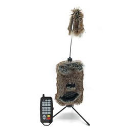 Icotec Furnado Predator Game Caller Decoy Combo - Designed for Coyote, Fox, Bobcat, Raccoon Hunting - 15 Sounds Included, 150 Yard Remote Range.