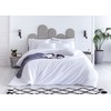 Todocama Extra Soft Microfibre Duvet Cover, White, 80/90 cm, 150