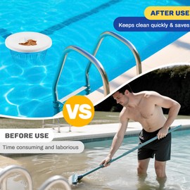 Sukh Pool Skimmer Socks Filter - 30PCS Pool Socks Skimmer Cleaning Filter Cleans Debris,Leaves for In-Ground,Above Ground Pools