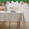 CHUFFED 100% Linen Tablecloth, Rectangular Tablecloth, High-Quality Linen Fabric Tablecloth