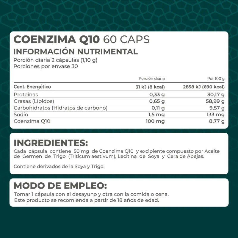 Coenzima Q10 Pronat Ultra 60 cápsulas Sabor Natural