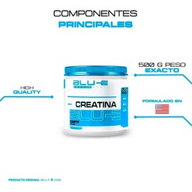 Blu-e Creatina Monohidratada 500 Gramos 100 Servicios
