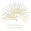 160 Pieces Nail Swatch Sticks Natural Stiletto Nail Display Tips