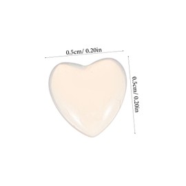 Outanaya 100pcs Heart Nail Charms Decorations for Nail Art Stylish Manicure Gems for Weddings Birthdays and Parties Easy to Use Durable and Non Fading