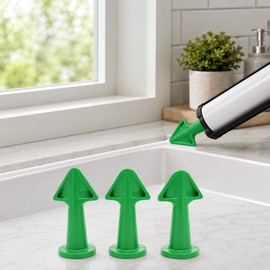Caulk Nozzle Applicator Tips for Smooth Sealing – 3-Piece Plastic Set for Doors, Windows & Tiles