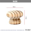 TERF® Traditional Unlacquered Pine Wooden Cupboard Cabinet Door Knob 50mm