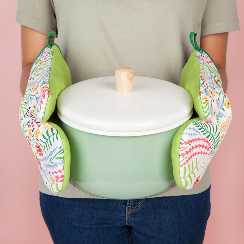 Jubilee Bouquet Oven Mitts Set of 2