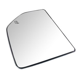 FUZIDDN Passenger Side Heated Convex Mirror Glass Replacement for 2015-2020 Ford F150 / 2017-2022 Ford F250 F350 Super Duty Towing Mirror with Holder - Fits OEM 7C3Z-17D742-A, FL3Z-17K707-A