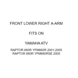 Caltric Front Lower Right A-Arm for Yamaha Raptor 660R 660 R YFM660R YFM660 R 2001-2005