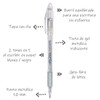 Bolígrafos de Sparkle Pop Ultra Brillantes Tinta Gel Color Plata