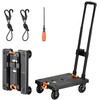 Navaris Folding Sack Truck with Tensioning Straps - Loadable up