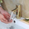 washly Hands Free Gold Automatic Sensor Bathroom Basin Faucet Touchless