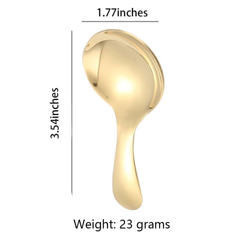 6 PCS Short Handle Spoons Tablespoon Measuring Spoons for Tea