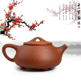 Teapot ChineseZisha Genuine Black Zini Clay Shipiao Infusers Loose Tea (Pot black jingang)