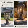 NAXTTII Dusk to Dawn Outdoor Post Lights Waterproof Pole Light