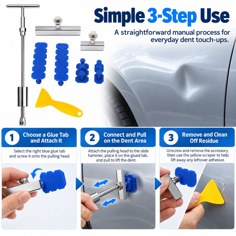 Car Dent Repair Puller Kit for Auto Body Panels –