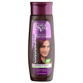 Mascarilla capilar coloreada refrescante Burgundy for Red Hair 300 ml. Sin parabenos, extracto orgánico certificado