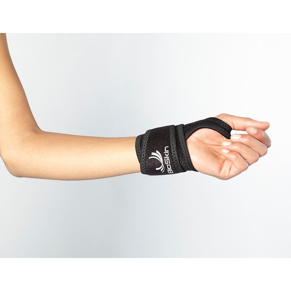 BIOSKIN Wrist Compression Wrap for Carpal Tunnel, Arthritis and Weight Lifting - Hypoallergenic Wrist Support