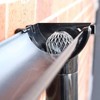 Hazrcvr Sieve Rain Gutter 4 Pieces Gutter Strainer Downpipe Protection