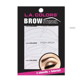 L.A. COLORS Brow Stencil CP670, 3 Stencils + Tutorial