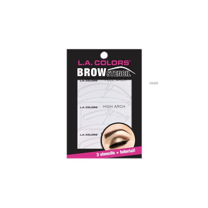 L.A. COLORS Brow Stencil CP670, 3 Stencils + Tutorial