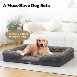 PetFun Orthopedic Dog Bed for Extra Large Dogs - XL Plus Waterproof Dog Sofa Beds, Supportive Foam Pet Couch Bed with Removable Washable Cover, Waterproof Lining and Nonskid Bottom