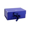 kaxilu Blue Gift Boxes with Ribbon Foldable Set of 5