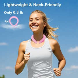 KingPavonini Neck Cooling Tube with 50% Larger Coverage for Long-Lasting Coldness, Lightweight Ice Ring Neck Cooler for Summer Heat, Reusable Wearable Ice Ring for Outdoor Workers, Sports Pink