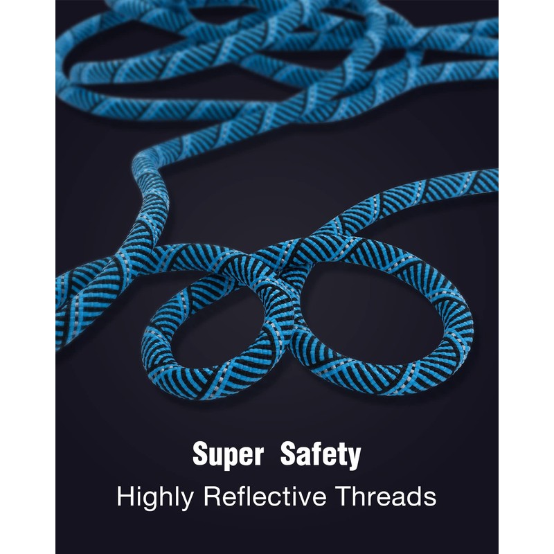 Long Dog Leash with Reflective Threads 15FT 20FT 30FT 50FT,Heavy