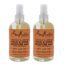 Shea Moisture Coconut&Hibiscus Hold And Shine Mist 8oz (2 Pack)