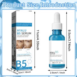 SPERMUOY B5 Gesichtsserum,Hyalu B5 Serum Repair Gesichtsserum,Vitamin B5 & Pure Hyaluronic Acid Serum Gesicht,Gesichtsserum Anti-Wrinkle Concentrate