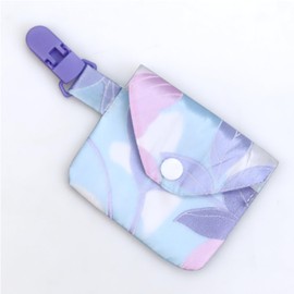 2 Pack Waterproof Feeding Tube Pouch with Snap for NJ Nasogastric Tube Storage Pocket NG Tube Holder Feeding Tube Clip