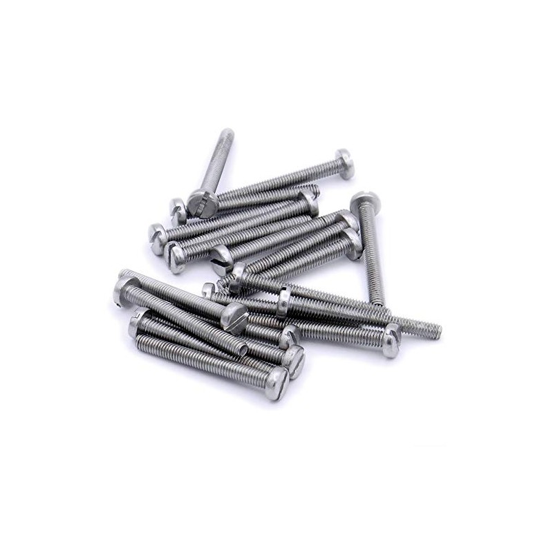 M2 (2mm x 10mm) Slot Pan Machine Screw (Bolt) -