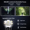 Ewenele Flashlights High Lumens Rechargeable, 990,000 Lumens Led Flashlight Battery