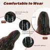 Dcbaboo Ponytail Hairpiece Braid Extension with Clip, Wavy Long Ponytail