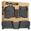 G-PLUS Floor Mats 3pcs Compatible with Chevy Silverado GMC Sierra