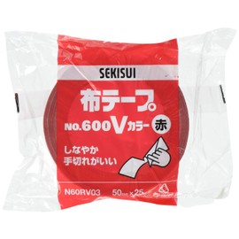 Sekisui Kagaku Kogyo Sekisui Cloth Tape No. 600V Color Red N60RV03