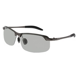 Kaki Sunglasses, Dimmable, Polarized Sunglasses, Men's, Sports Sunglasses, Fishing, Driving, Stylish, Driving, Baseball, Golf, Running, Outdoors, UV Protection, gray