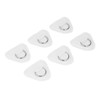 6Pcs PVC D Ring Patch Elastic Rope Set Stainless Steel